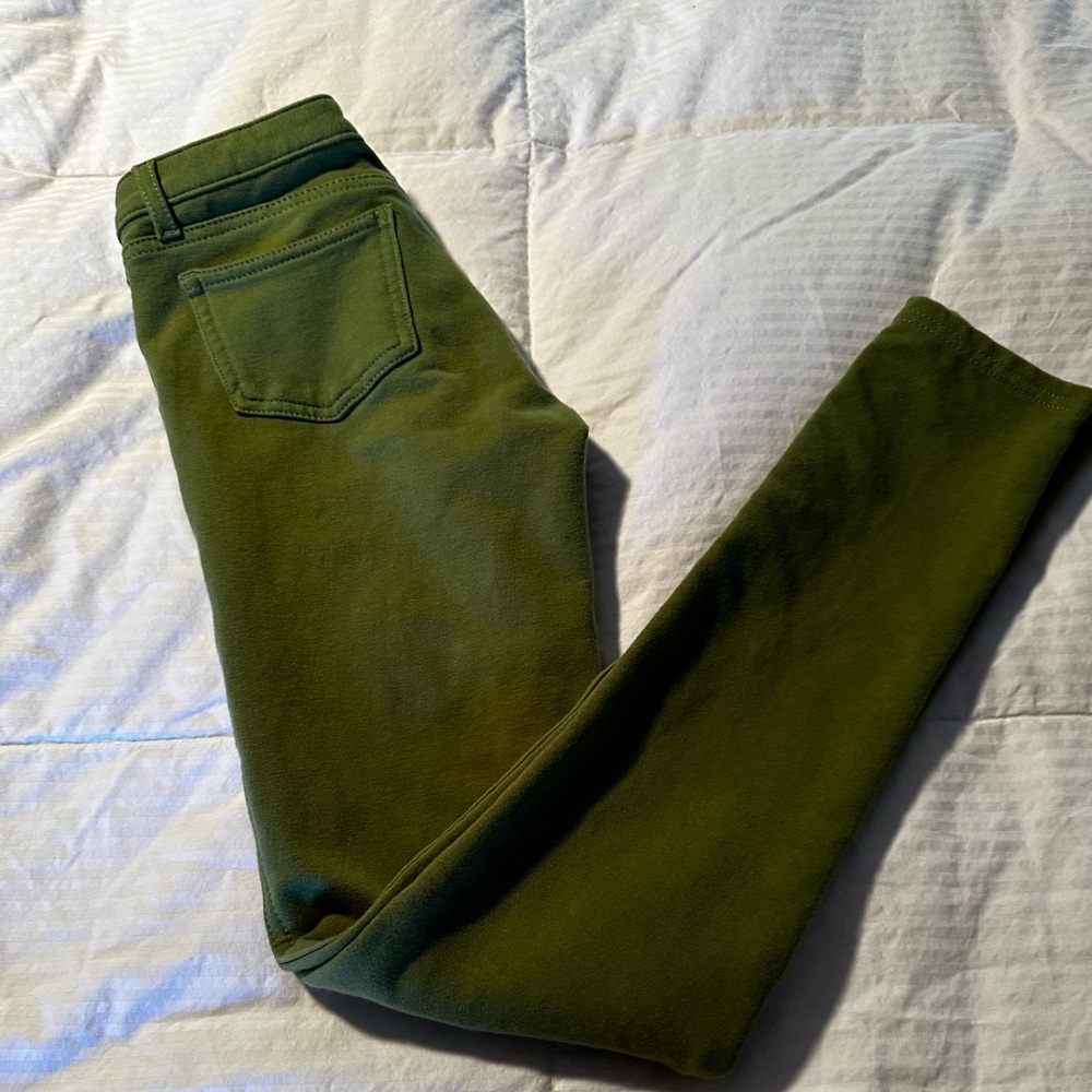 JW Max Green Skinny Soft Cotton Leggings Medium